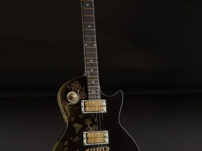 Guitar 3D model shop