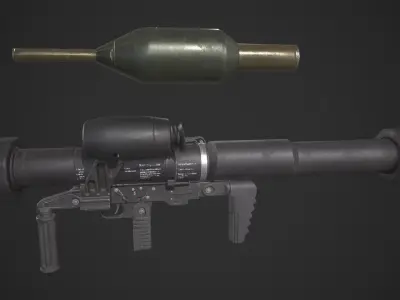 Panzerfaust-3 Low-poly 3D model