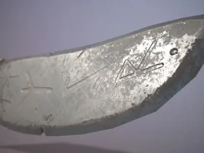 Low poly old knife - Game-ready asset - FPS Low-poly 3D model