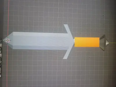 stylized dagger  Low-poly 3D model