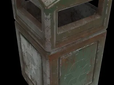 Trash can 03 3D model by ADMeR