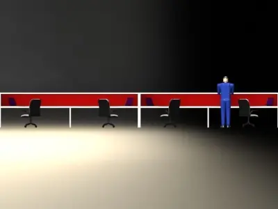 Ergonomic Workstation Free 3D model