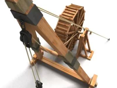 roman crane 3D model