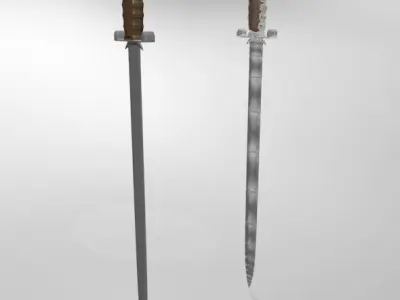 Sword 01 3D model purchase