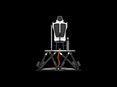 Flight simulator 3D print model