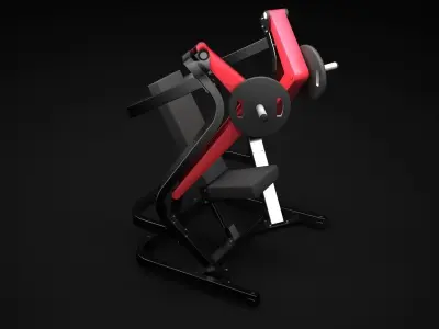 Wide Chest Press 3D model