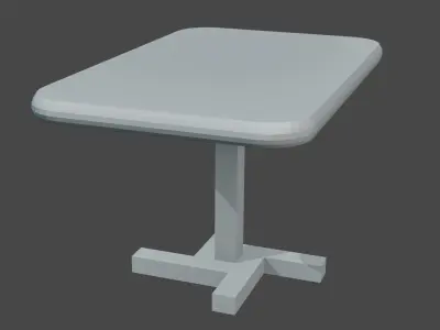 Coffee table Free low-poly 3D model
