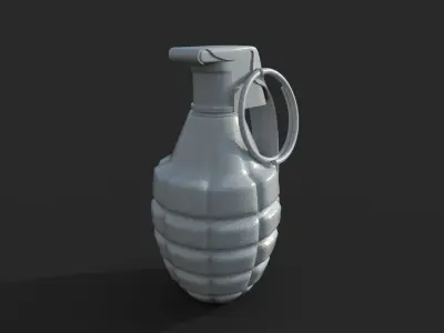 Granade 3D Model grenade Low-poly 3D model