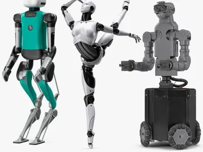  Rigged Robots Collection 9 for Cinema 4D 