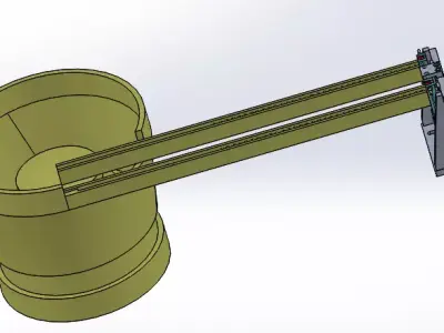 Vibrating plate feeding mechanism Free 3D model
