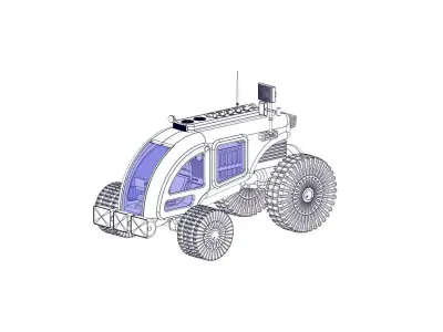 Reconnaissance vehicle 3D print model