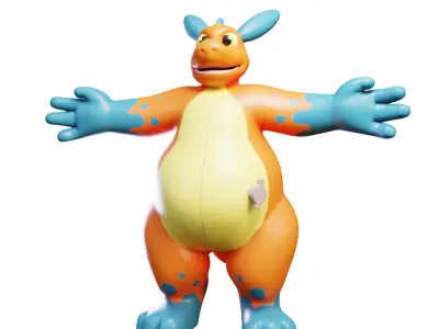 CuteDragonRigged 3d model