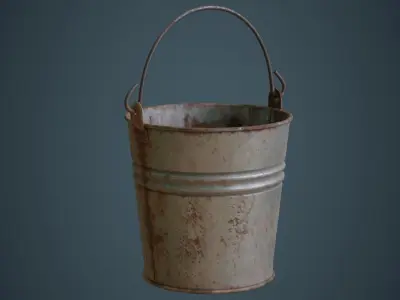Bucket 1B Low-poly 3D model