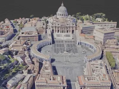Vatican City 3D Model Free 3D model