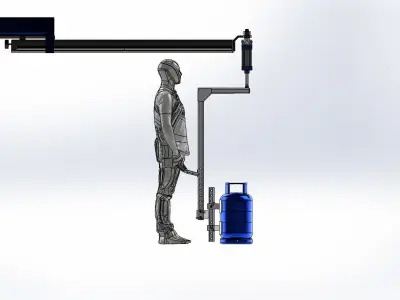 JIB Crane 3D model order