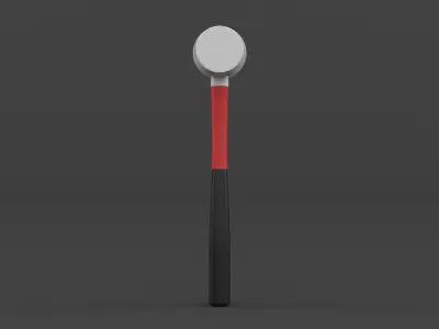 Fiberglass Handle Rubber Mallet 3D model purchase