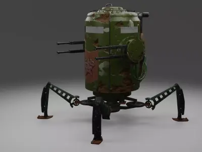 Combat robot 3D model purchase