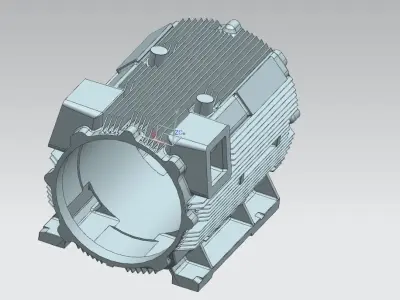 motorbody electric motor with gearbox Free 3D model