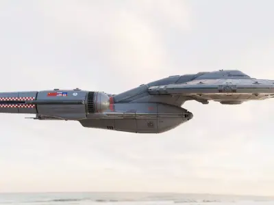 Spaceship TIE-LONG Interstellar Class Original Concept Design 3D model