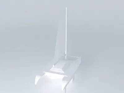 Catamaran white 3D model