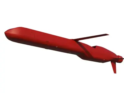 Burevestnik nuclear missile 3D model