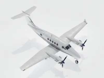 Beechcraft Super King Air 200 3D model