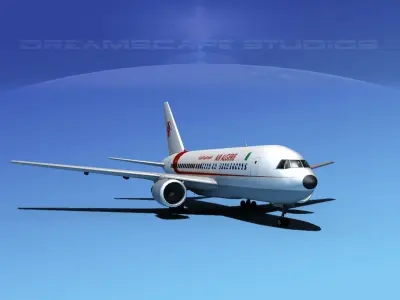 Boeing 767-100 Air Algerie 3D model