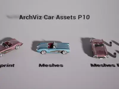 ArchViz Car Assets P10 - Unreal Engine 5 3D model