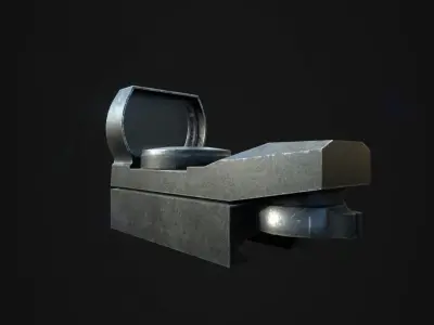 Tactical Sights Pack Low-poly 3D model