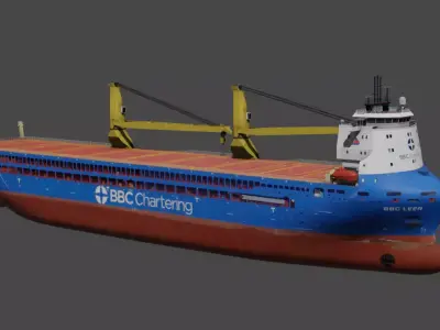 BBC Chartering Multipurpose Heavy Lift Vessel Low-poly 3D model