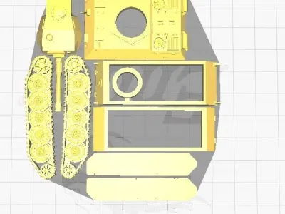 E 25 panzer tank 3D print model