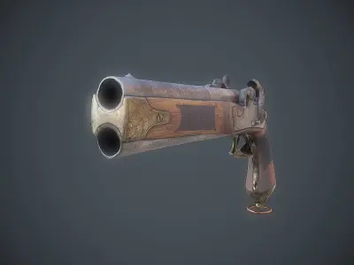 Double trouble Low-poly 3D model