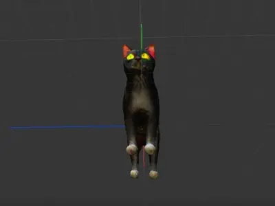 Cat reality Free low-poly 3D model