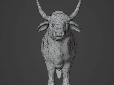 Bull Lowpoly Model Free 3D model