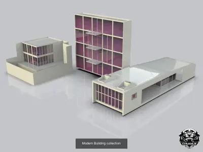 Modern Building Pack 3D Model Collection