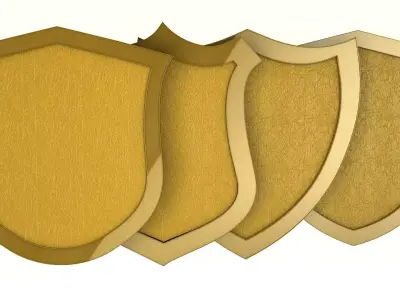 Shields golden shield 3D model