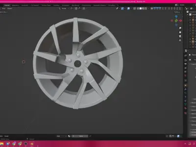 wheel rim 211 stl 3D print model