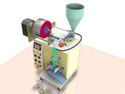 liquid packaging machine 3D model