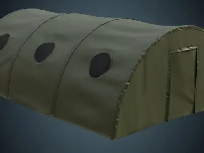 Tent 3A Low-poly 3D model