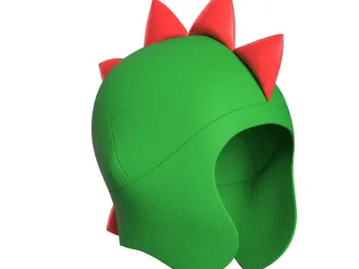 Kids Dragon Beanie 3D model