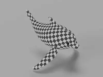 Dolphin Fully rigged Low-poly 3D model