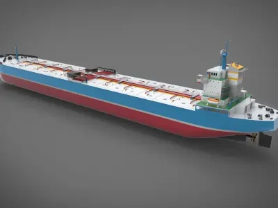 Shipping tanker 3D model