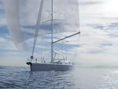 Sailboat Yacht Low-poly 3D model
