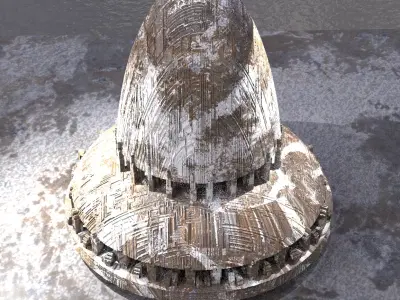 Sci-Fi Dome City 3D 3D model