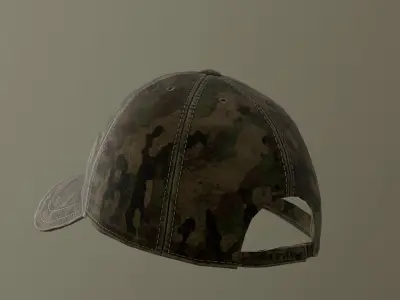 Military Cap Free low-poly 3D model