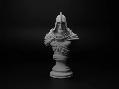 Shadow Warrior Bust Chess 3D print model