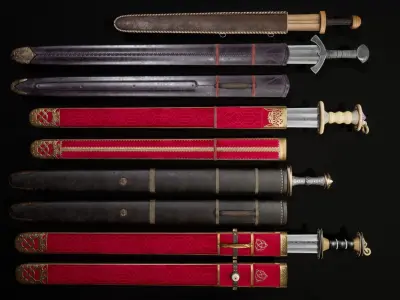 Medieval Weapon - Viking Swords Low-poly 3D model