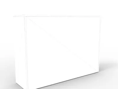Modern Drawer Low-poly 3D model