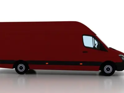 Mercedes Benz Sprinter L4H3 2015 Cargo UK 3D model