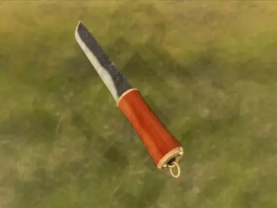Viking Seax Free low-poly 3D model